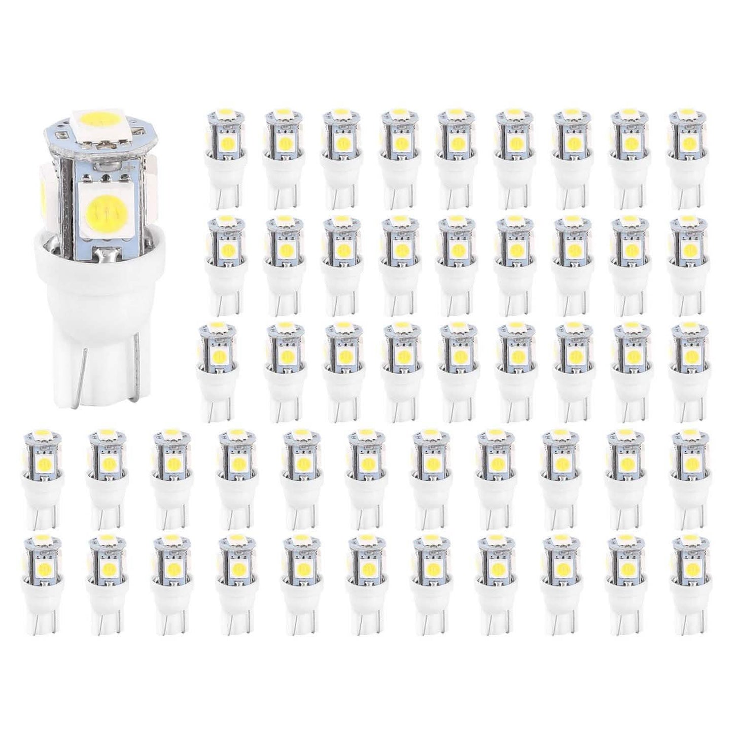 50-Piece: LED Car Light Bulbs