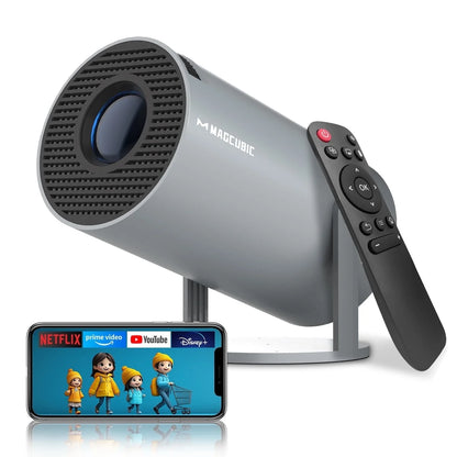 Projector 8K 1080P Support with Wifi 6 and BT 5.4, Portable Mini Projector, Auto Keystone, 180° Rotatable Home Theater, HY300 Pro 2026 Upgraded