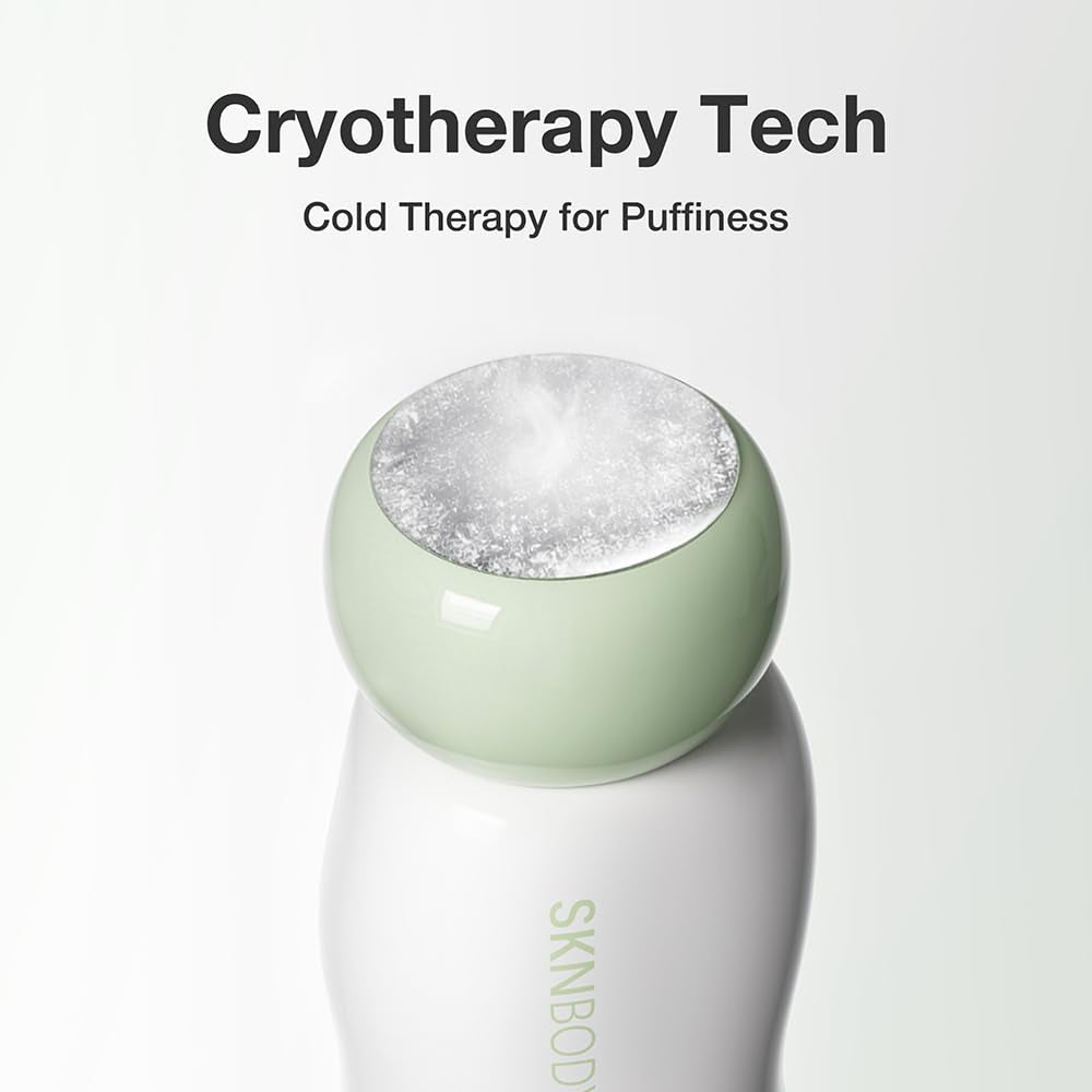 Cryoreset™ Eye Duo System Cryotherapy Cooling + Sonictap™ Eye Wand and Eye Cream Set, under Eye Massager with Gentle Vibration, Refreshes Tired Eyes and Helps Reduce Puffiness