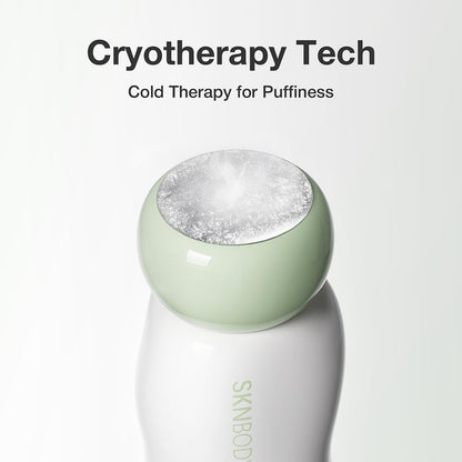 Cryoreset™ Eye Duo System Cryotherapy Cooling + Sonictap™ Eye Wand and Eye Cream Set, under Eye Massager with Gentle Vibration, Refreshes Tired Eyes and Helps Reduce Puffiness