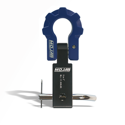 2'' Aluminum Hitch Receiver with Aluminum D-Shackle 9T-Ceramic coated (Lifetime Warranty)