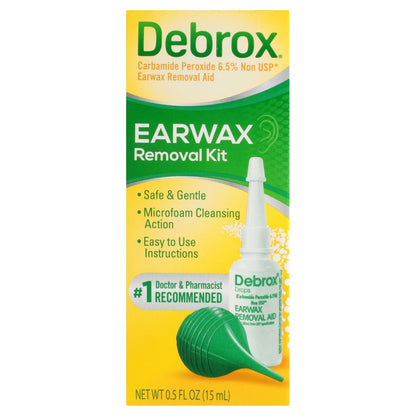 Earwax Removal Kit, Bulb Syringe and Ear Drops with Carbamide Peroxide, 0.5 Fl Oz