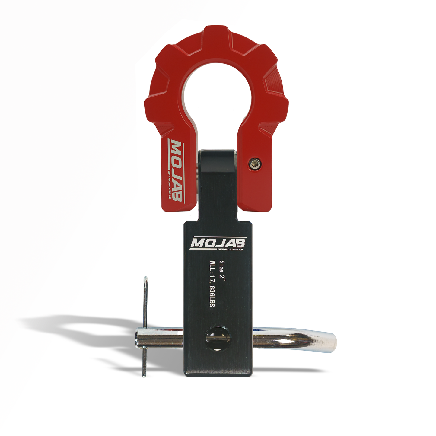 2'' Aluminum Hitch Receiver with Aluminum D-Shackle 9T-Ceramic coated (Lifetime Warranty)