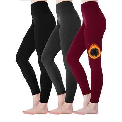 6-Pack: Hot Women’s Fleece Lined Leggings High Waist Soft Stretchy Warm Leggings