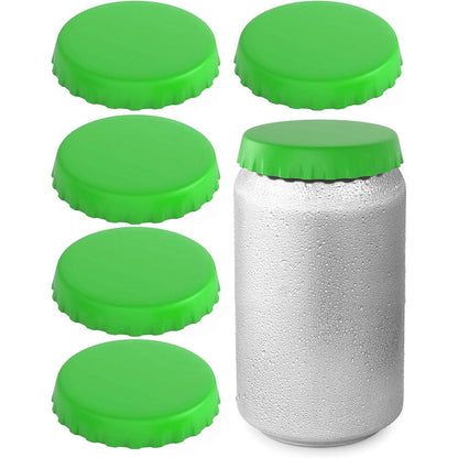 6-Pack: Silicone Can Lids Fits Standard Soda Cans