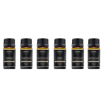 6-Pack: Well-Being Yoga Aromatherapy Essential Oil Gift Set