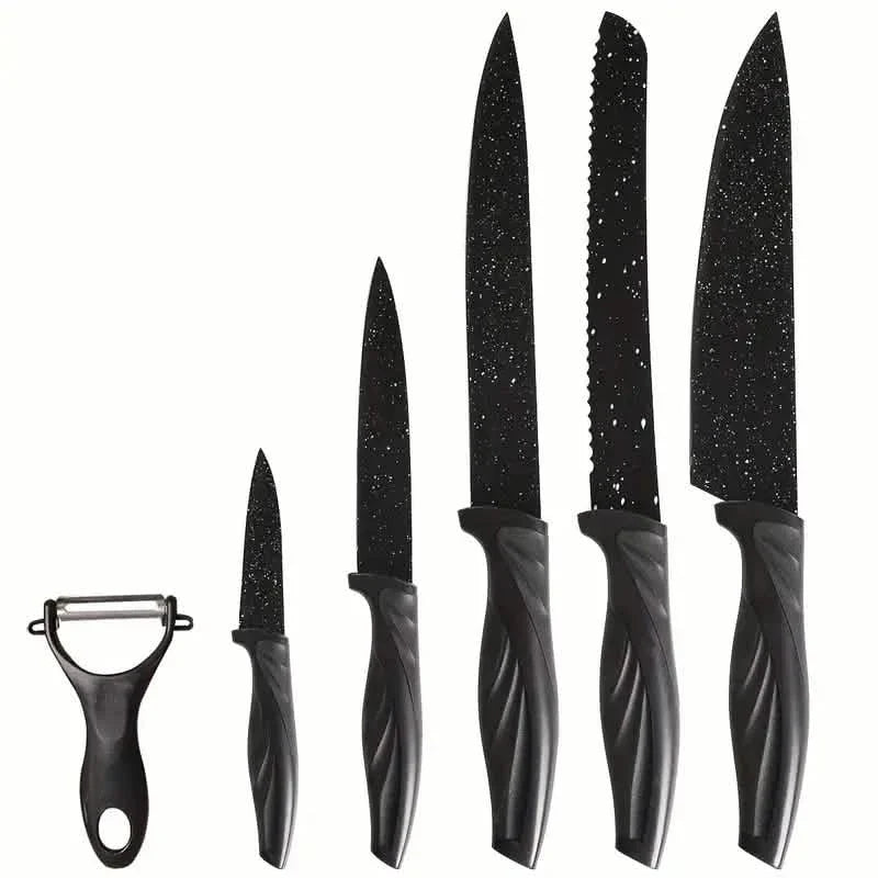 6-Piece Set: High Carbon Stainless Steel Sharp Kitchen Knives