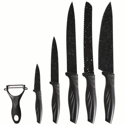 6-Piece Set: High Carbon Stainless Steel Sharp Kitchen Knives