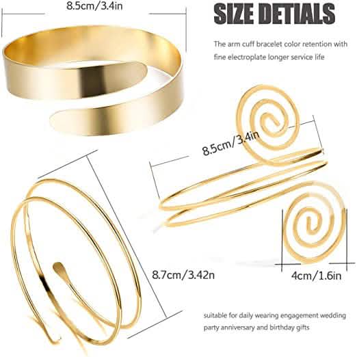 6-Piece: Women's Arm Band Cuff Bracelet