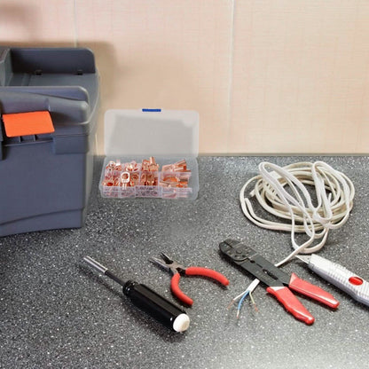 60-Piece: Battery Bare Copper Ring Lug Terminals