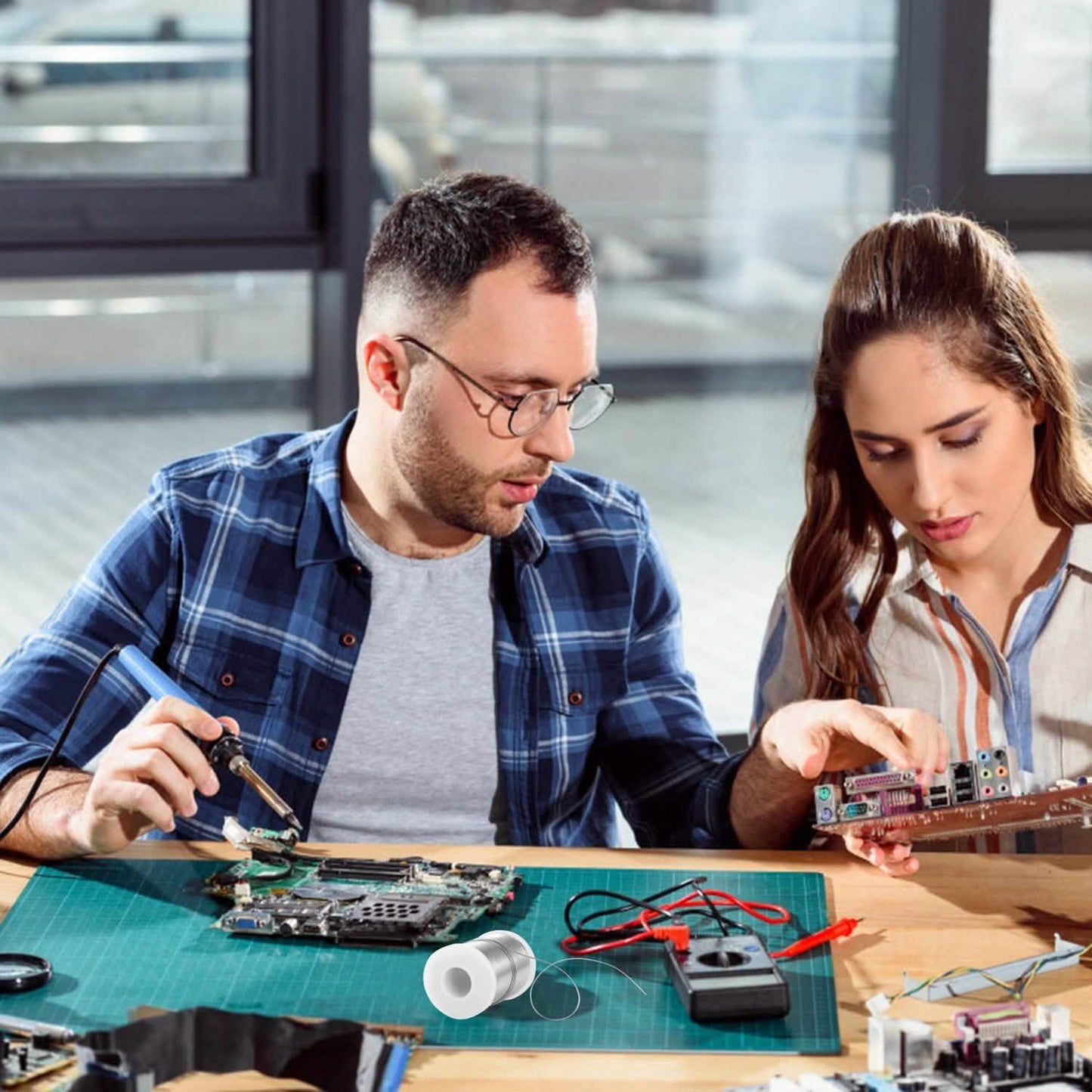 60/40 Tin Lead Rosin Core 0.8mm 1.7% Flux Electrical Solder Wire