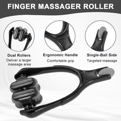 Finger Massager Roller for Finger Hand Massage, Silicone Hand Massager for Arthritis, Trigger Finger Massage Tool for Hand Pain Relief and Carpal Tunnel Relief, for Hands, Palm & Wrist