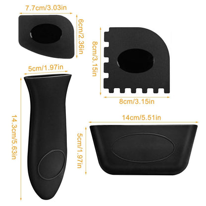 7-Piece: Silicone Hot Handle Holder