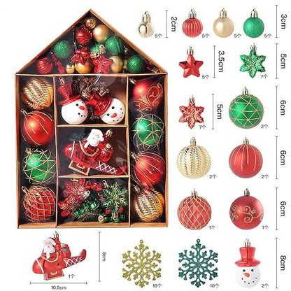 70-Pieces Set: Christmas Tree Decorations Christmas Ball