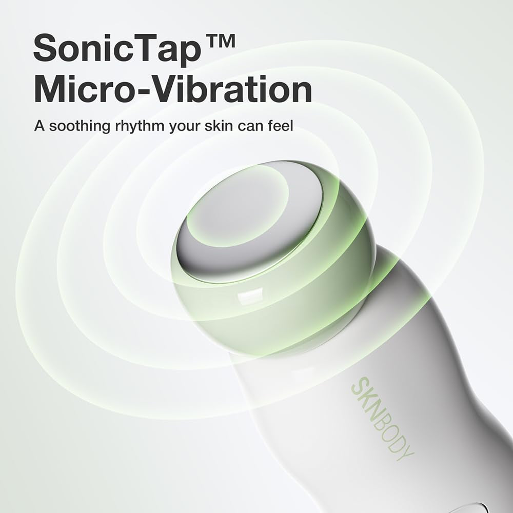Cryoreset™ Eye Duo System Cryotherapy Cooling + Sonictap™ Eye Wand and Eye Cream Set, under Eye Massager with Gentle Vibration, Refreshes Tired Eyes and Helps Reduce Puffiness