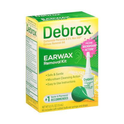 Earwax Removal Kit, Bulb Syringe and Ear Drops with Carbamide Peroxide, 0.5 Fl Oz