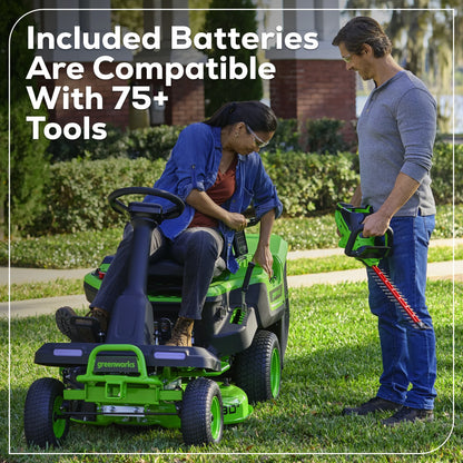 60V 30" Crossovert Riding Lawn Tractor + (2) 8.0 Ah, (2) 4.0 Ah Batteries & 600-Watt Charger 7421902
