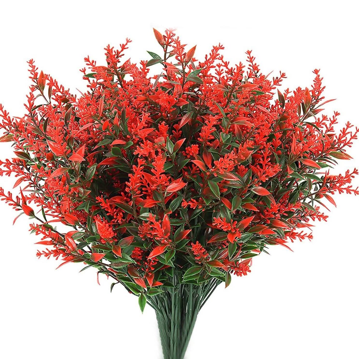 8 Bundles Artificial Lavender Plastic Flower Decorations