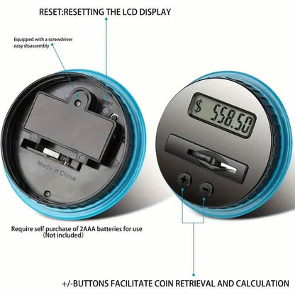 800+ Coin Capacity Digital Counting Money Jar
