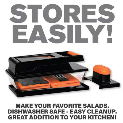 Nutri Slicer XL 4-In-1 Portable Easy Storage Handheld Kitchen Slicer with Storage Container
