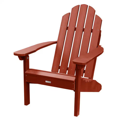 Classic Wesport Rustic Red Recycled Plastic Adirondack Chair