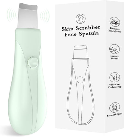 Skin Scrubber Face Spatula Skin Spatula Pore Cleaner Blackhead Remover Tools for Facial Deep Cleansing Skin Care Tool for Men and Women (Green)
