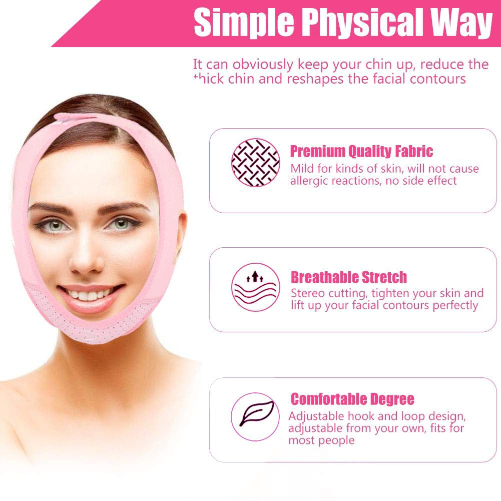 Women'S Double Chin Girdle, Slimming Face Facial Slimming Slimming Face Mask Slimming Mask Bandages V Face Strap Face