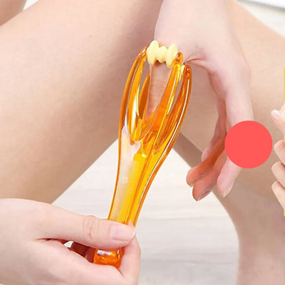 1Pcs 2 Rollers Finger Massager Mini Finger Joints Massager with Elastic Handle for Finger Blood Circulation & Relaxation