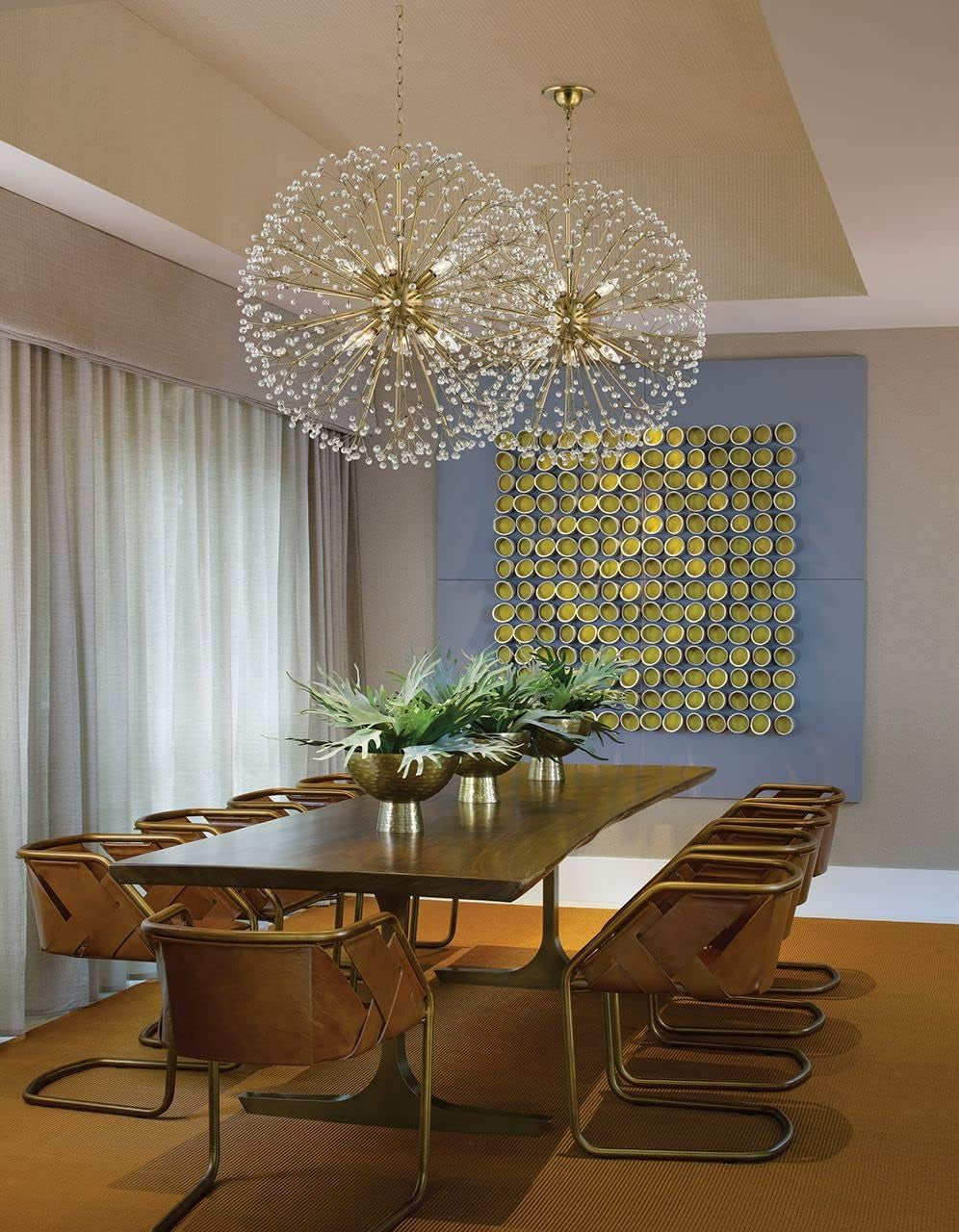 Hudson Valley 6030-PN Contemporary Modern Ten Light Chandelier from Dunkirk Collection in Polished Nickel Finish,