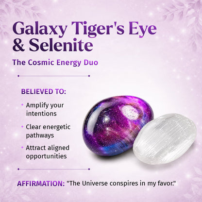 Cosmic Energy Amplifier - Galaxy Tiger’s Eye Bracelet