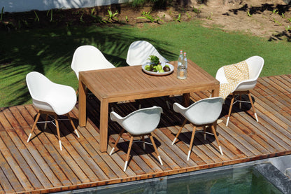 Chamonix Resin and FSC Wood Arm Chairs - 2pc