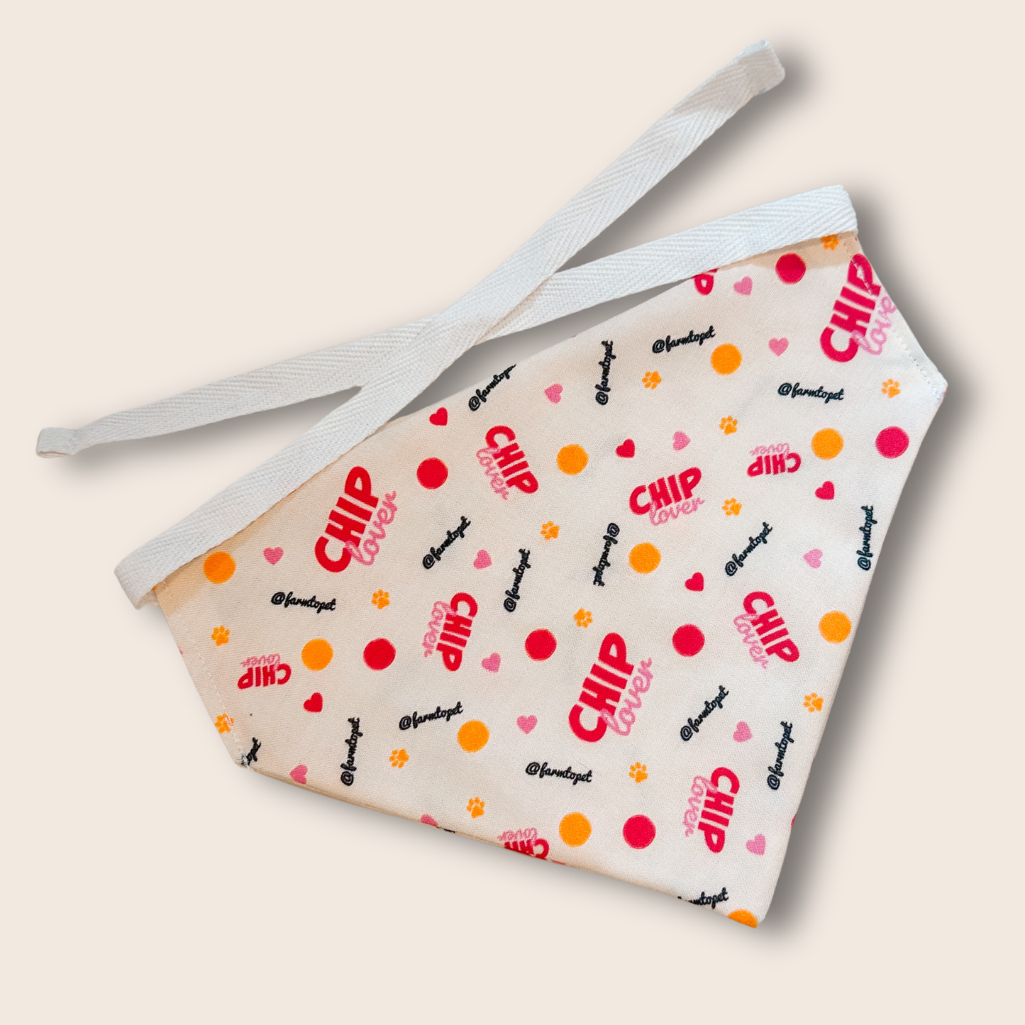 Tie-on Dog Bandana | Adjustable String-tie Bandana for Dogs and Cats