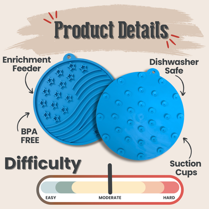 Dog Lick Mats with Suction Cups