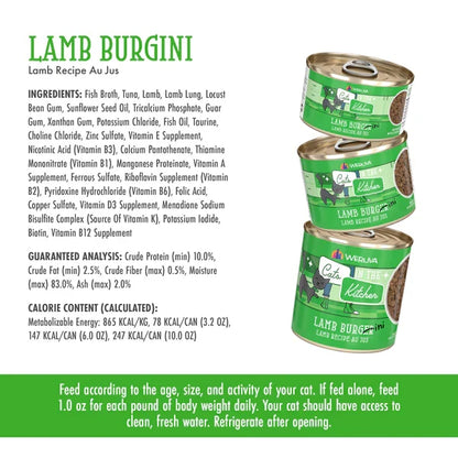Cats in the Kitchen Lamb Burger-ini Lamb Recipe Au Jus
