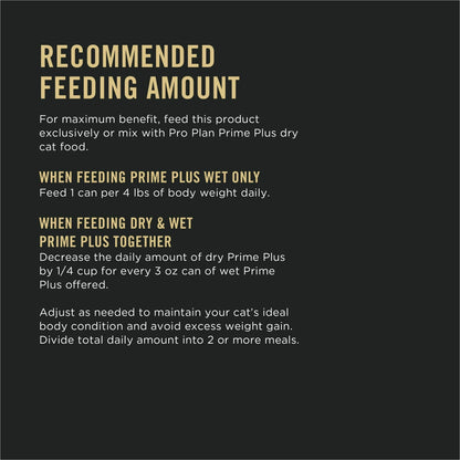 Pro Plan PRIME PLUS Senior Adult 7+ Chicken & Beef Entrée Classic Wet Cat Food (3oz)
