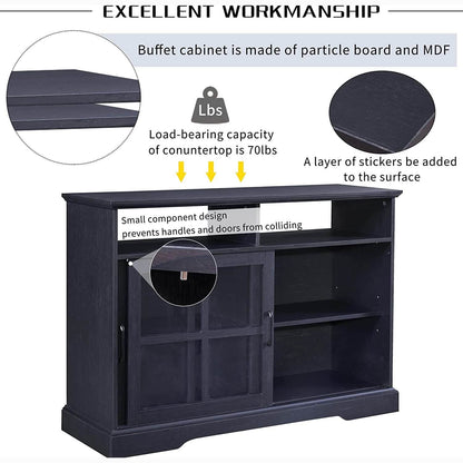 Accent Cabinet Wood Kitchen Buffet Sideboard