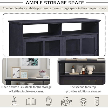 Accent Cabinet Wood Kitchen Buffet Sideboard