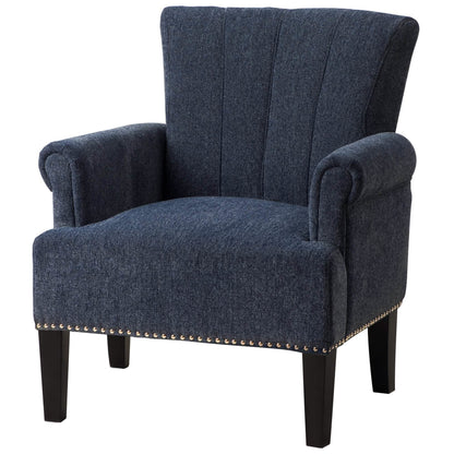 Accent Rivet Tufted Polyester Armchair