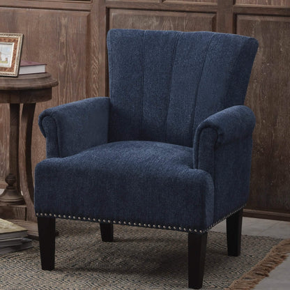 Accent Rivet Tufted Polyester Armchair