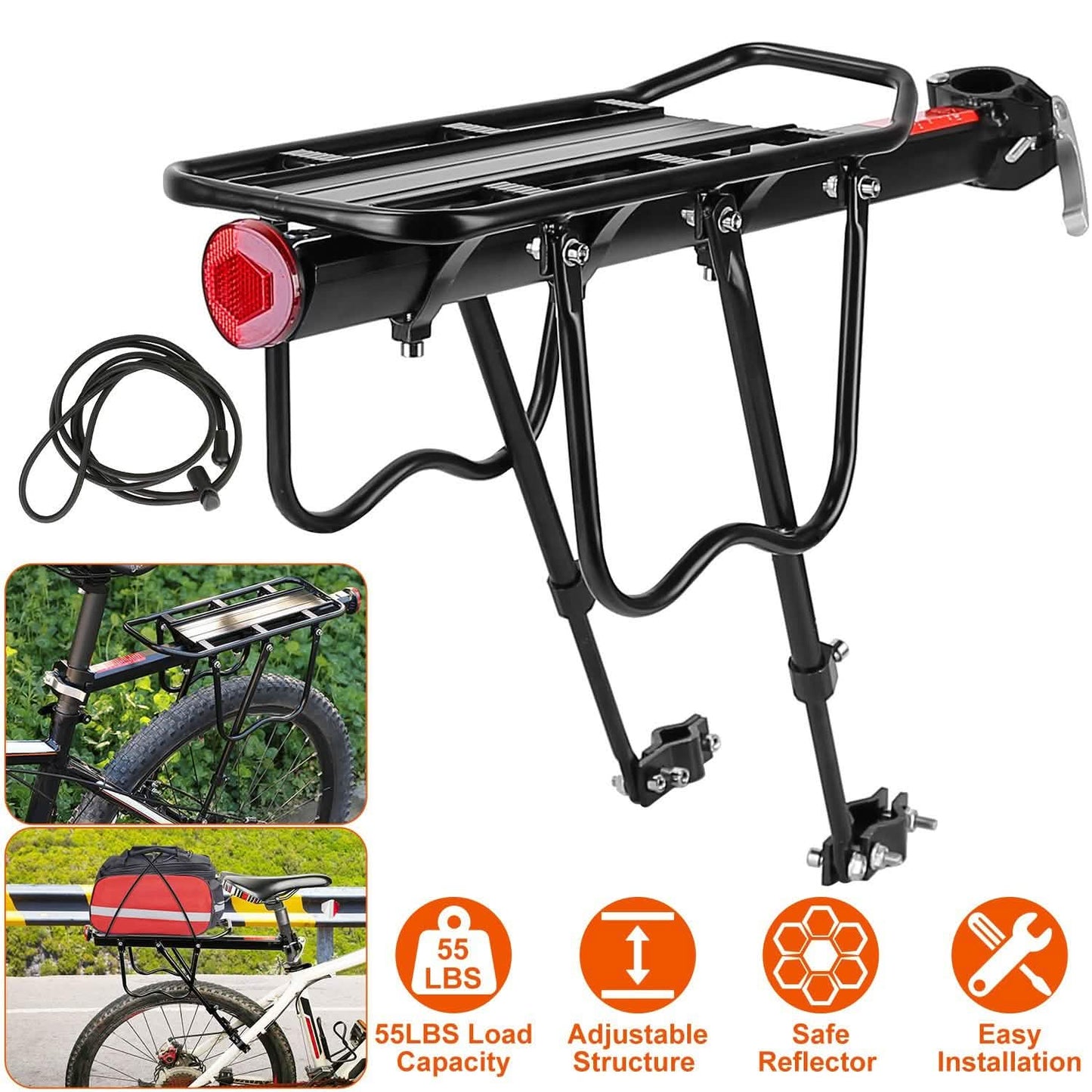 Adjustable Bike Cargo Rack