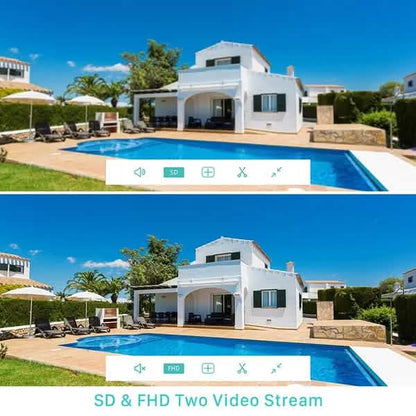 AI Human Detection Wireless Home Security Camera