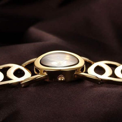Alloy Band Rhinestone Women Watch Japan Quartz Movement