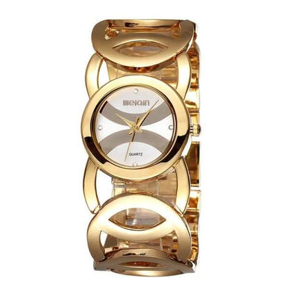 Alloy Band Rhinestone Women Watch Japan Quartz Movement