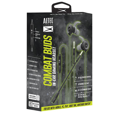 Altec Lansing - 3.5mm Combat Gaming Earbuds