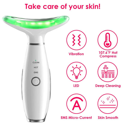 Anti Wrinkles Face Neck Massager Double Chin Reducer
