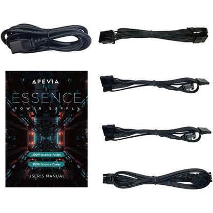 Apevia ATX-ES700W Essence 700W ATX Semi-Modular Gaming Power Supply with Auto-Thermally Controlled  (Refurbished)