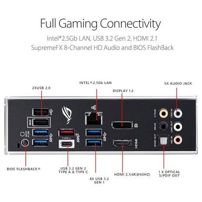 ASUS ROG Strix B550-F Gaming AMD AM4 Zen 3 Ryzen 5000 & 3rd Gen Ryzen ATX  (Refurbished)
