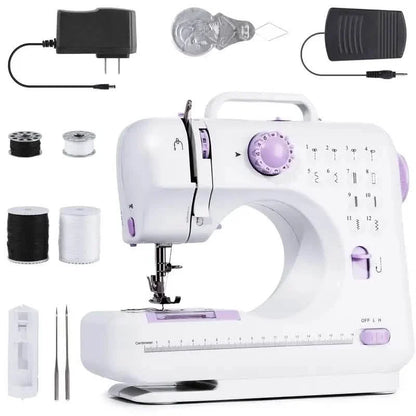 Pro Portable Electric Sewing Machine – 12 Stitches, Adjustable Speed, Multifunctional