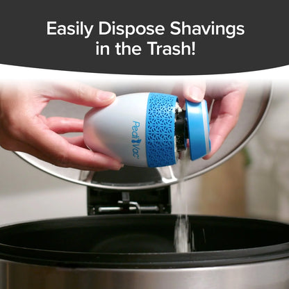 Ped Egg Pedi Vac - Callus Remover for Feet with Built-In Vacuum Removes Dead Skin from Feet with 2000 Rpms - Electric Callus Remover Sucks up Shavings for Mess-Free Exfoliation