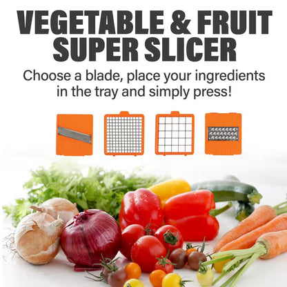 Nutri Slicer XL 4-In-1 Portable Easy Storage Handheld Kitchen Slicer with Storage Container
